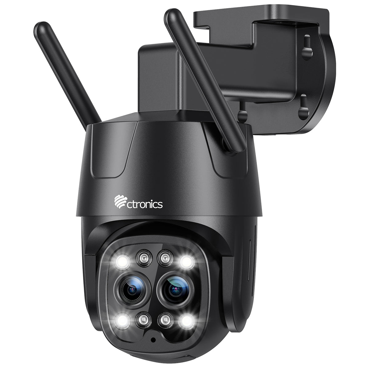 Ctronics 2K 4MP Überwachungskamera Aussen WLAN 2,4GHz/5GHz mit Dual-Objektiv, 6X Hybrid-Zoom - de.ctronics