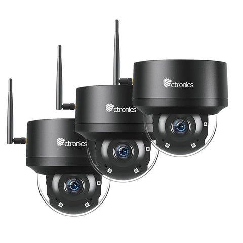 Ctronics 5MP PTZ Überwachungskamera Aussen mit 2,4GHz/5GHz Dualband WiFi, WLAN Dome IP Kamera Outdoor