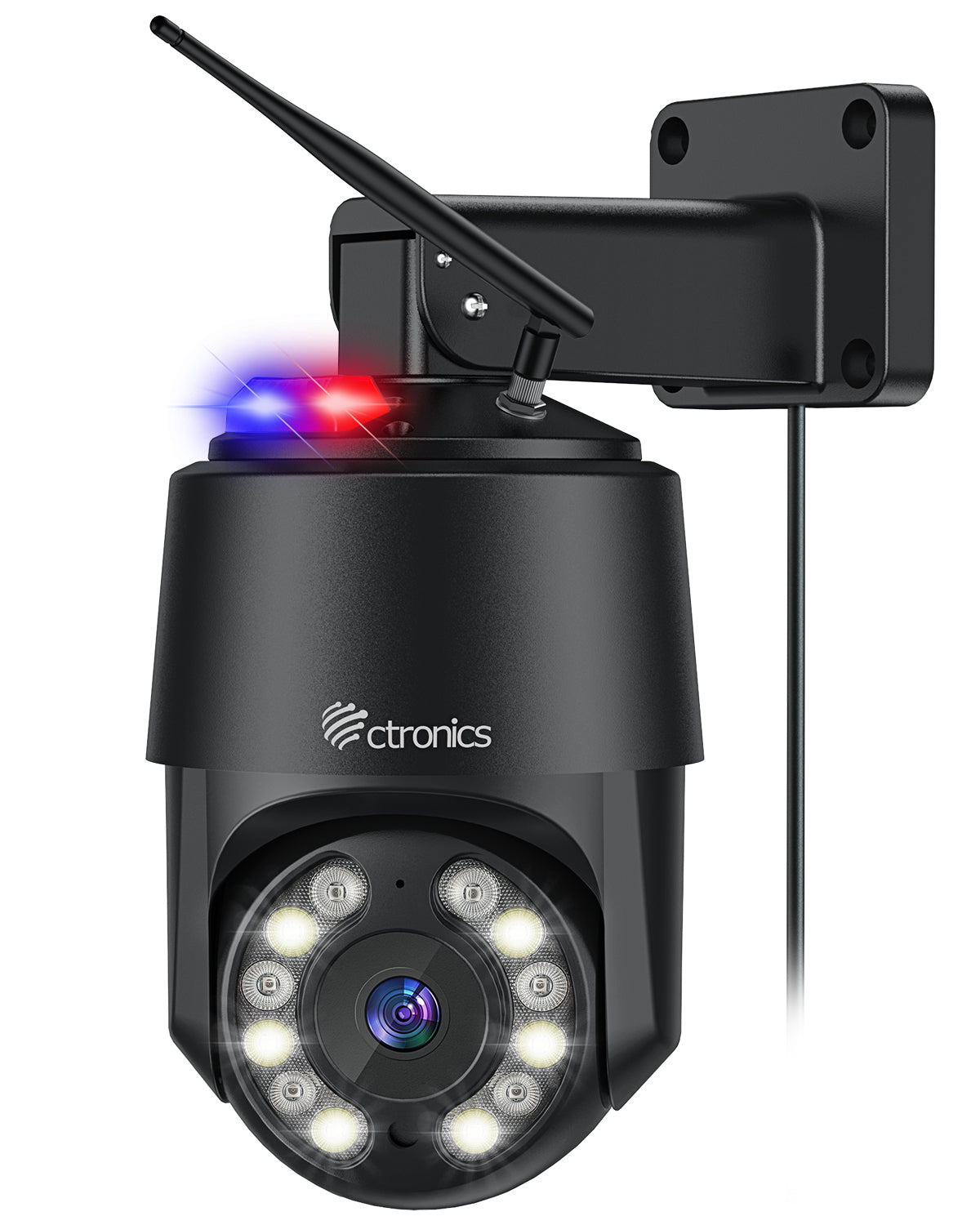 4K 8MP PTZ IP kamera WLAN 2,4/5GHz,  Personen-/Fahrzeug-/Tiererkennung - de.ctronics