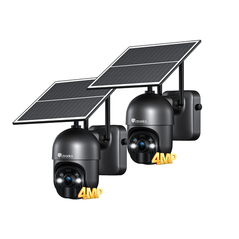 3G/4G LTE Überwachungskamera mit SIM Karte, 355°/90° Outdoor Kamera Solar【2,5K HD, PTZ, IP66】