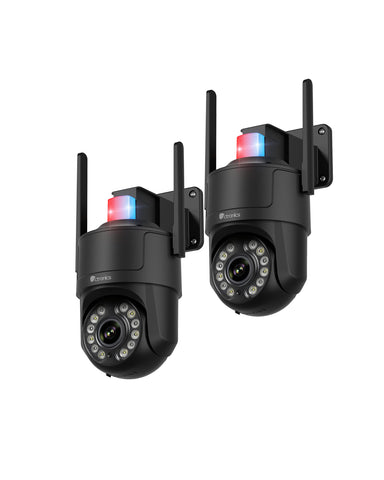 Ctronics 4K Überwachungskamera Aussen, UHD 8MP, Farb-/IR-Nachtsicht mit Starlight 30m, Mensch/Fahrzeug/Haustier