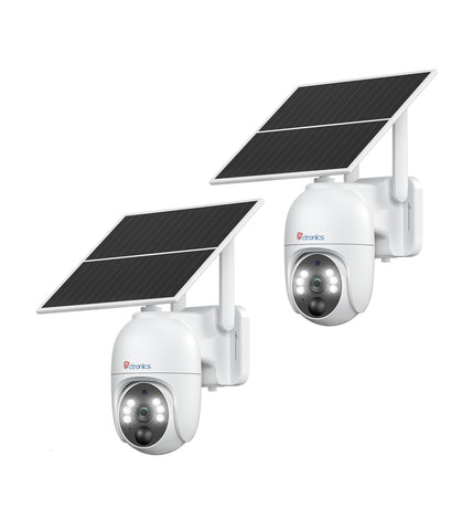 Ctronics 3G/4G LTE Überwachungskamera Aussen Solar mit SIM Karte Kabellos, 2K PTZ IP Ohne WLAN mit Akku, 360° Blickwinkel, Cloud, PC/FTP/Smartphone