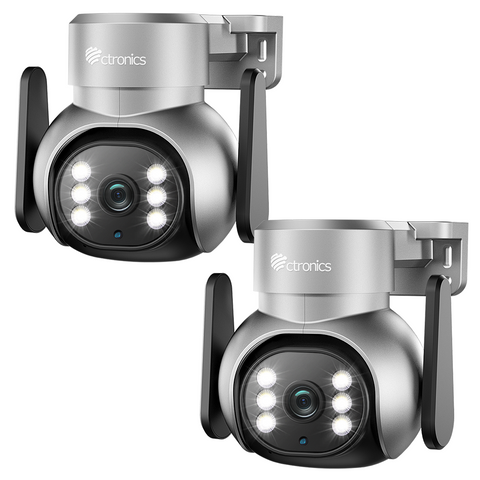 ctronics 3G/4G LTE Überwachungskamera Aussen mit SIM Karte, PTZ IP Kamera, 30M Farb-Nachtsicht, 355°/90° Schwenkbar