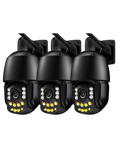 Ctronics 4K 30X 3D Optischer Zoom Überwachungskamera Aussen, 180m Nachtsicht, Personen-/Fahrzeug-/Tier-Erkennung
