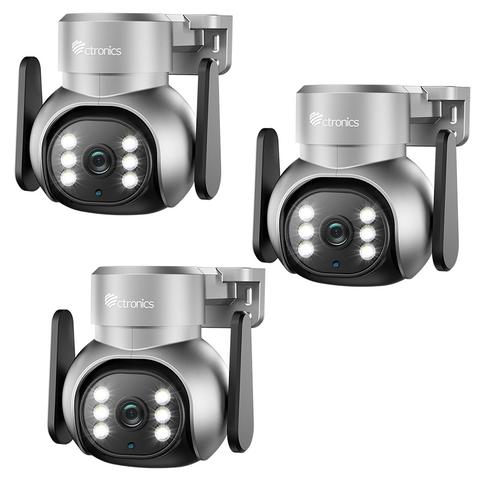 ctronics 3G/4G LTE Überwachungskamera Aussen mit SIM Karte, PTZ IP Kamera, 30M Farb-Nachtsicht, 355°/90° Schwenkbar