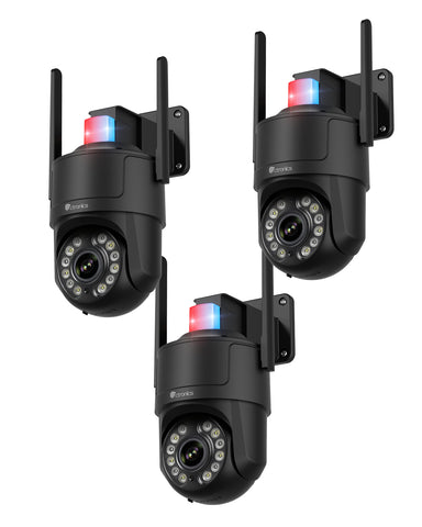 Ctronics 4K Überwachungskamera Aussen, UHD 8MP, Farb-/IR-Nachtsicht mit Starlight 30m, Mensch/Fahrzeug/Haustier