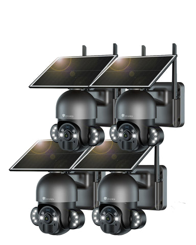 Ctronics 4MP/5MP 100% drahtlose Solarpanel-PTZ-Kamera mit PIR-Sensor zur Personenerkennung