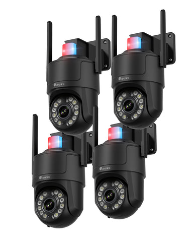 Ctronics 4K Überwachungskamera Aussen, UHD 8MP, Farb-/IR-Nachtsicht mit Starlight 30m, Mensch/Fahrzeug/Haustier