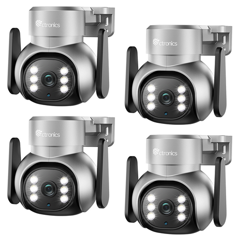 ctronics 3G/4G LTE Überwachungskamera Aussen mit SIM Karte, PTZ IP Kamera, 30M Farb-Nachtsicht, 355°/90° Schwenkbar