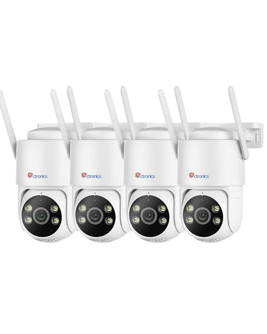 Ctronics 5MP Outdoor Überwachungskamera Aussen WLAN, 5GHz/2,4GHz Dualband mit Personen/Fahrzeug/Tiererkennung