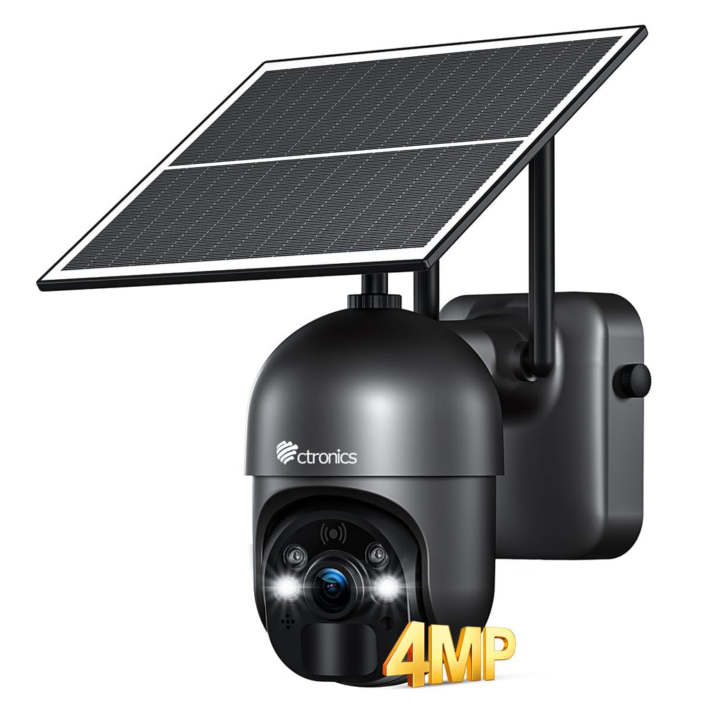 3G/4G LTE Überwachungskamera mit SIM Karte, 355°/90° Outdoor Kamera Solar【2,5K HD, PTZ, IP66】