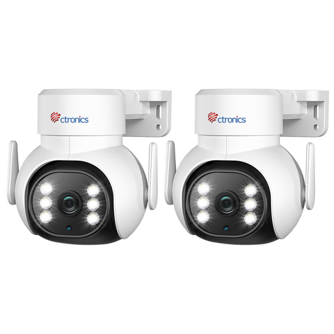 Ctronics 6X Hybrid-Zoom Dual-Objektiv 1080P HD WIFI Überwachungskamera