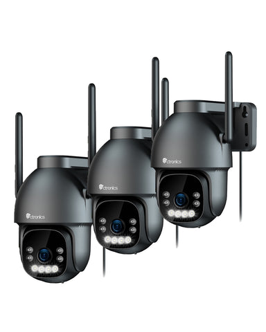 Ctronics 4K Überwachungskamera für den Außenbereich, 8MP Farbnachtsicht, 2,4/5GHz WLAN, Personen/Fahrzeug/Tiererkennung, unterstützt NVR
