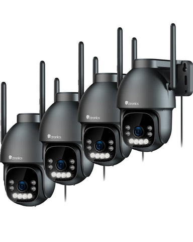 Ctronics 4K Überwachungskamera für den Außenbereich, 8MP Farbnachtsicht, 2,4/5GHz WLAN, Personen/Fahrzeug/Tiererkennung, unterstützt NVR