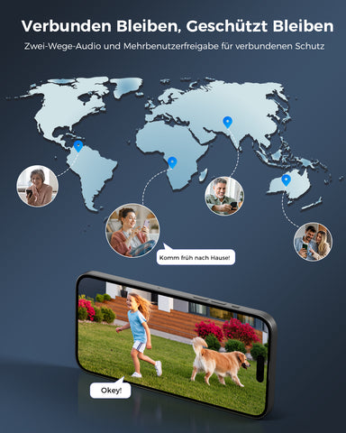 Ctronics 4K 10X Hybrid Zoom Überwachungskamera Aussen mit Personen-/Fahrzeug-/Tiererkennung, Farbnachtsicht 8MP, 2,4/5GHz WiFi,Metal