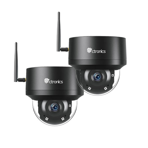 Ctronics 5MP PTZ Überwachungskamera Aussen mit 2,4GHz/5GHz Dualband WiFi, WLAN Dome IP Kamera Outdoor