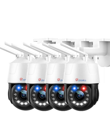 5MP 30X Optischer Zoom Metall Outdoor WiFi Überwachungskamera 5/2.4Ghz Auto Cruise und Zoom - de.ctronics