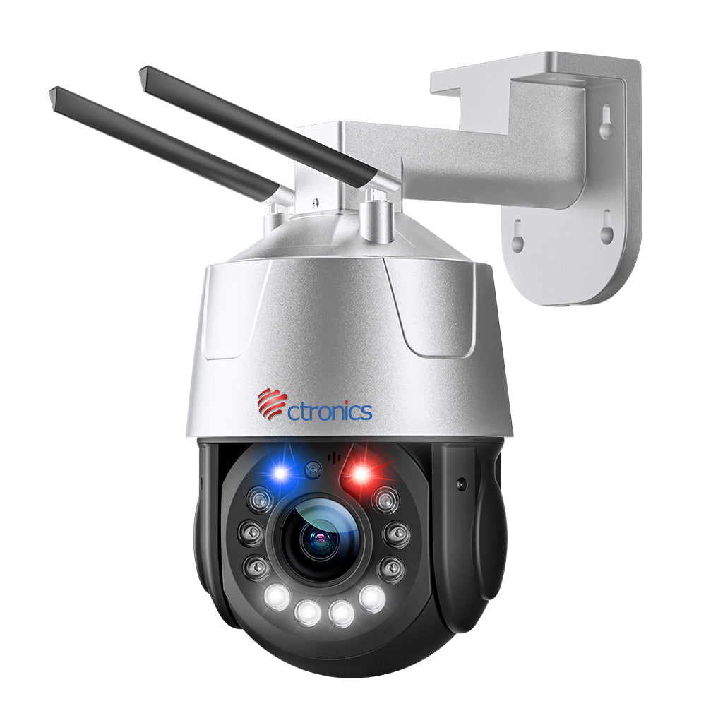 3G/4G LTE 5MP FHD Outdoor Security Camera with 30X Optical Zoom 150m Infrared Night Vision - Ctronics