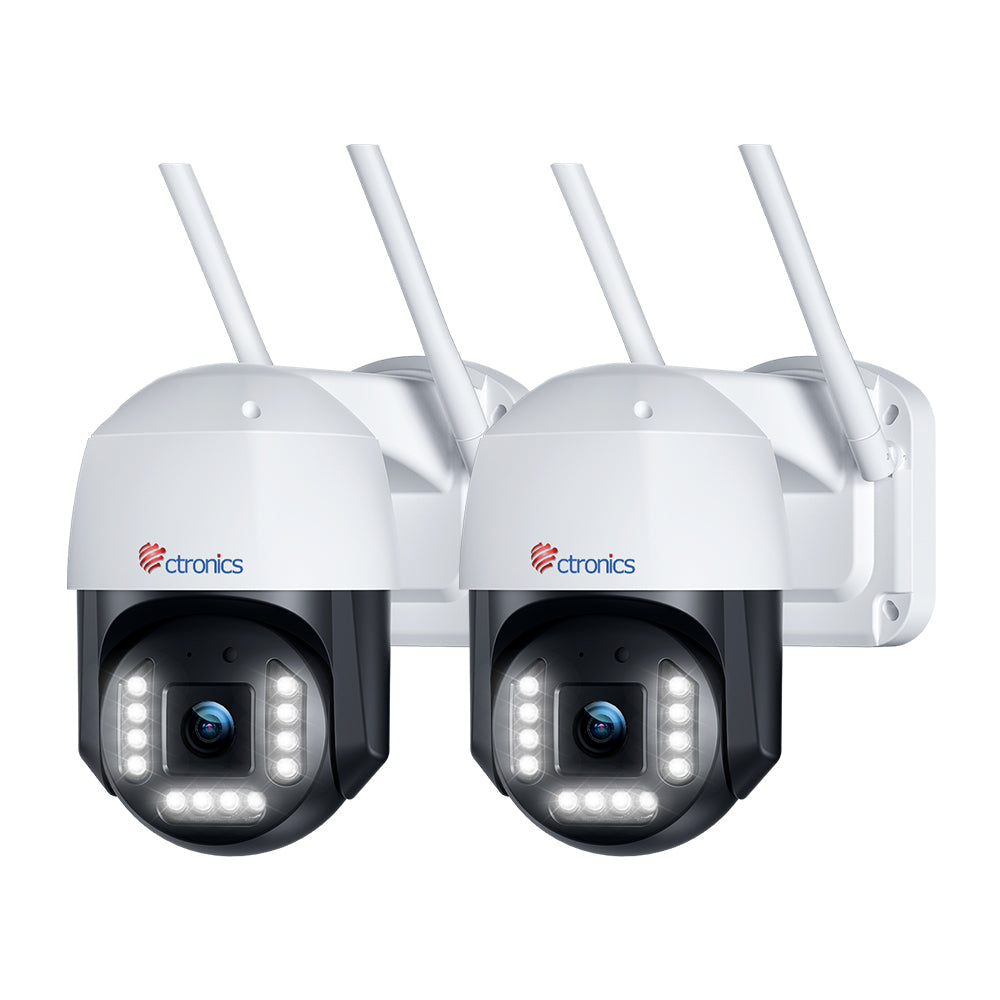 Ctronics 4K 8MP Überwachungskamera Aussen WLAN & 2.4GHz/5GHz Dualband WiFi PTZ IP Kamera - de.ctronics