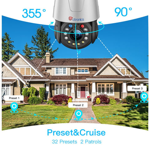Ctronics WiFi Outdoor PTZ Überwachungskamera IP-Kamera 1080P Bewegungs – . ctronics Ctronics WiFi Outdoor PTZ Überwachungskamera IP-Kamera 1080P Bewegungs – . ctronics