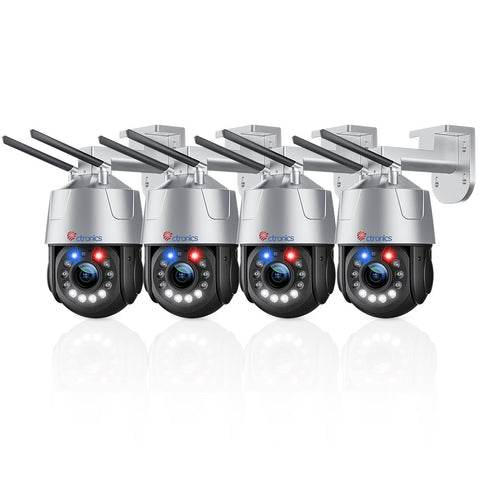 Ctronics 30X Optischer Zoom Überwachungskamera Aussen & 5MP PTZ WLAN Dome IP Kamera Outdoor mit Menschliche Erkennung
