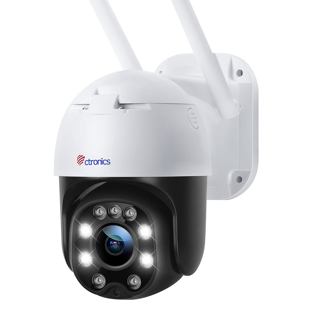 Ctronics WiFi Outdoor PTZ Überwachungskamera IP-Kamera 1080P Bewegungserkennung Mensch